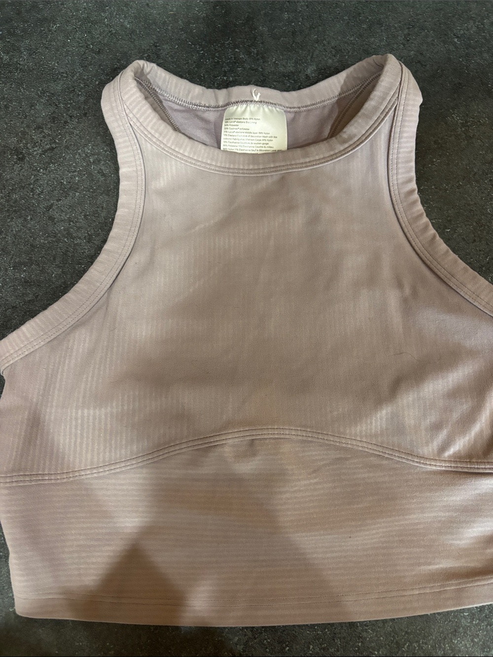 lululemon athletica mauve high-neck sports bra